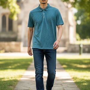 Tommy Bahama Teal Polo Shirt for Men